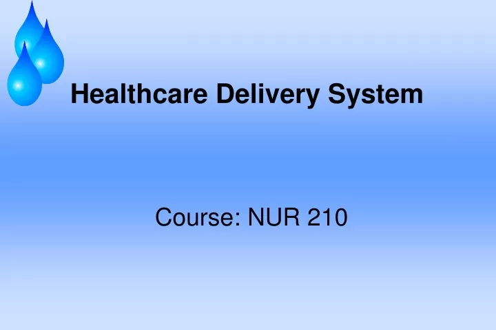 healthcare delivery system
