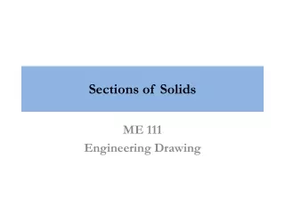 Sections of Solids
