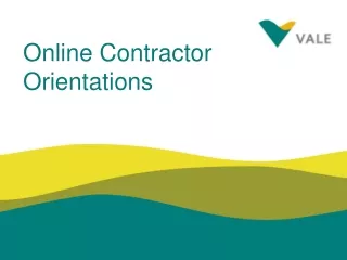 Online Contractor Orientations