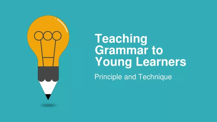teaching grammar to young learners