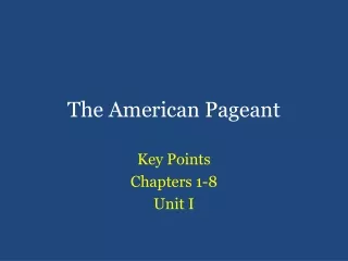 The American Pageant