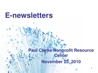 E-newsletters