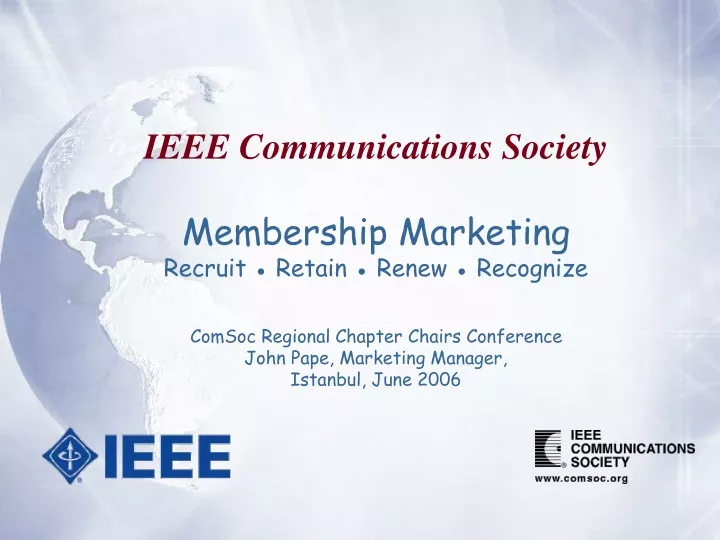 ieee communications society membership marketing