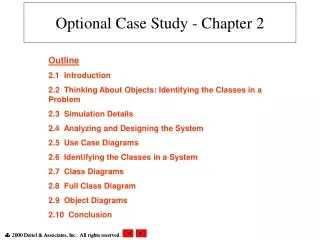 Optional Case Study - Chapter 2