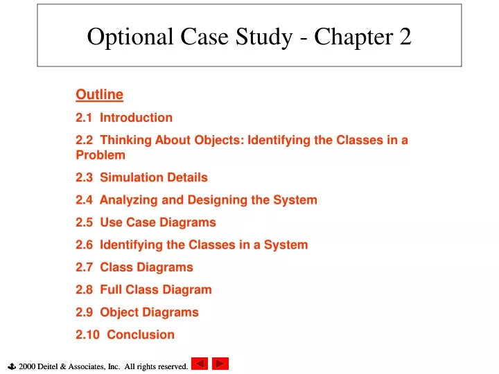 optional case study chapter 2
