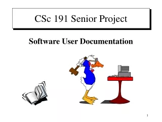 CSc 191 Senior Project