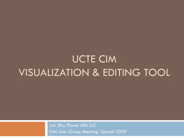 ucte cim visualization editing tool