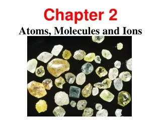 Chapter 2 Atoms, Molecules and Ions