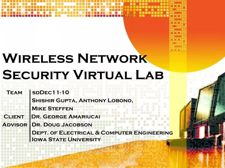 wireless network security virtual lab