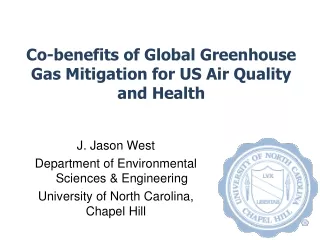 Co-benefits of Global Greenhouse Gas Mitigation for US Air Quality and Health