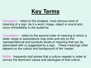 Key Terms