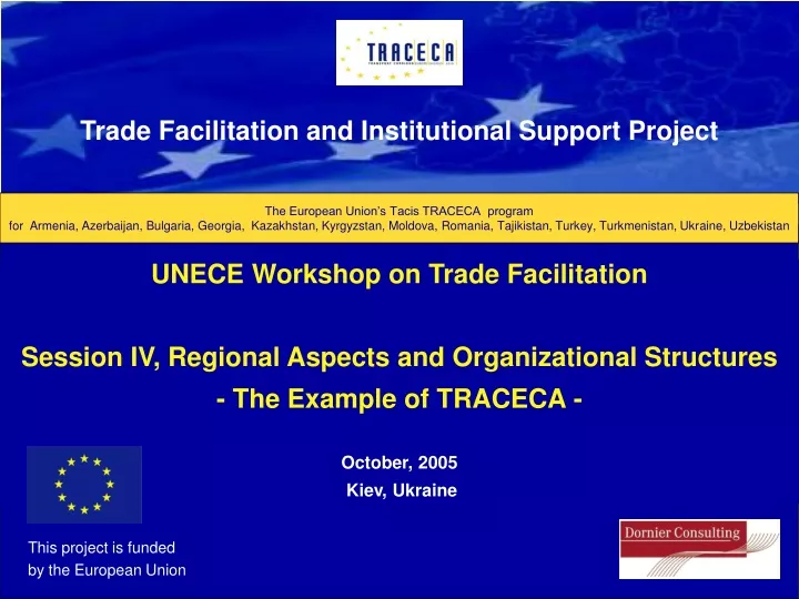 trade facilitation and institutional support