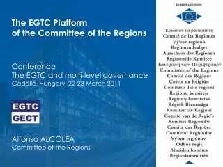 Welcome to the  Committee of the Regions