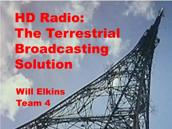 hd radio the terrestrial broadcasting solution