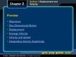 Motion: Displacement and Velocity - slide 1