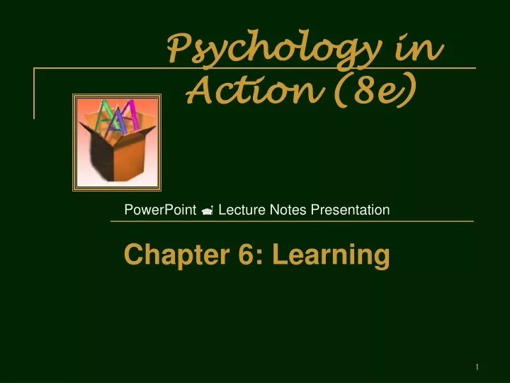 psychology in action 8e