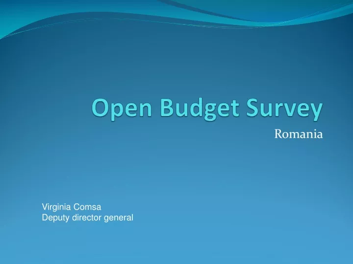 open budget survey