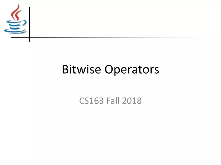 bitwise operators