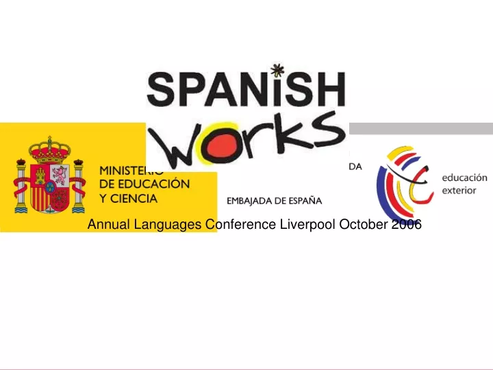 annual languages conference liverpool october 2006