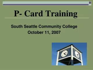 P- Card Training