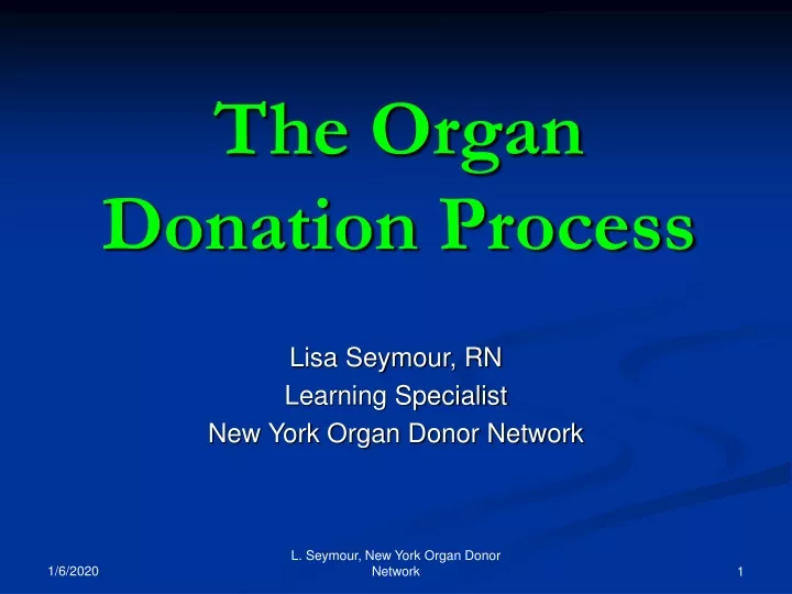 the organ donation process
