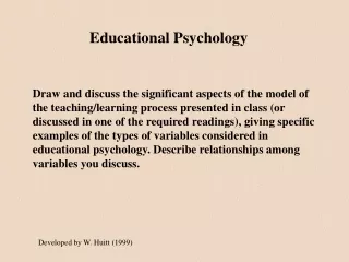 Educational Psychology