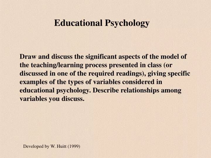 educational psychology