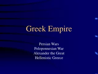 Greek Empire