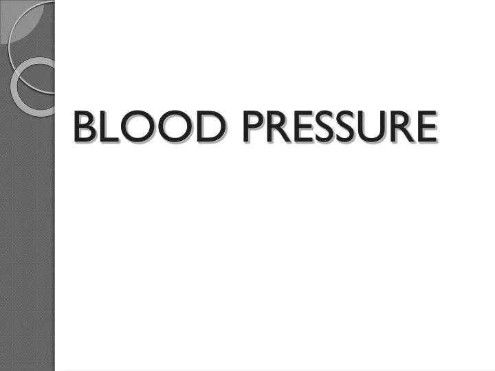 blood pressure