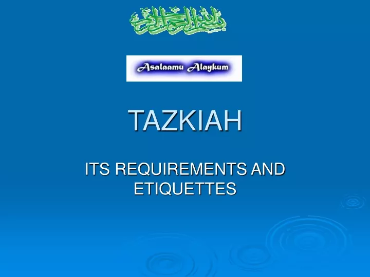 tazkiah