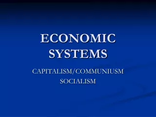 ECONOMIC SYSTEMS