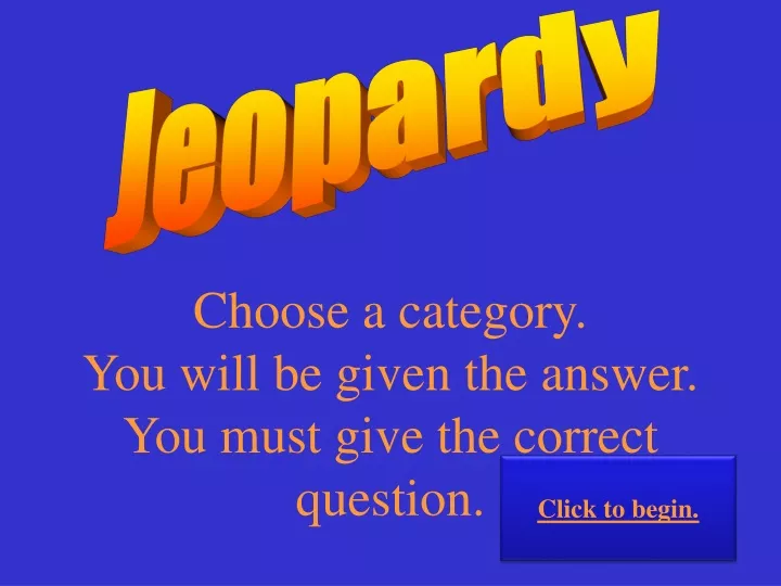 jeopardy