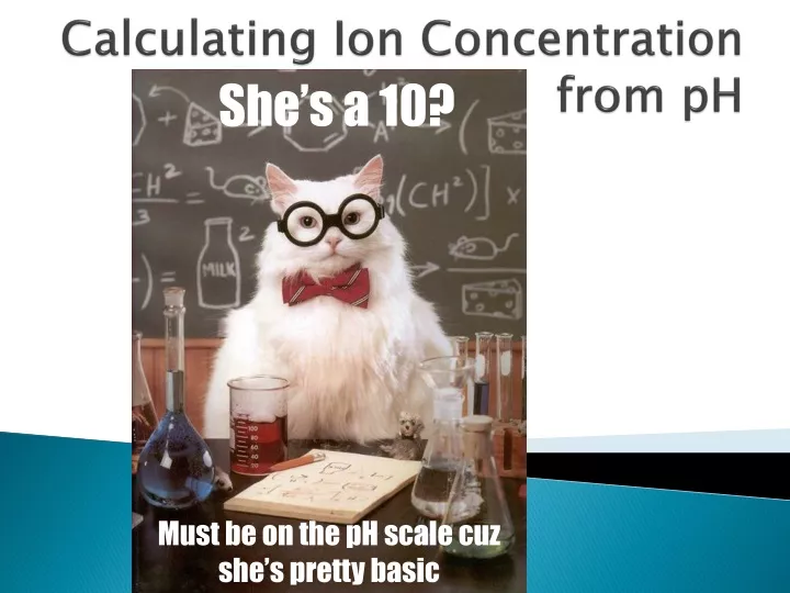 calculating ion concentration from ph