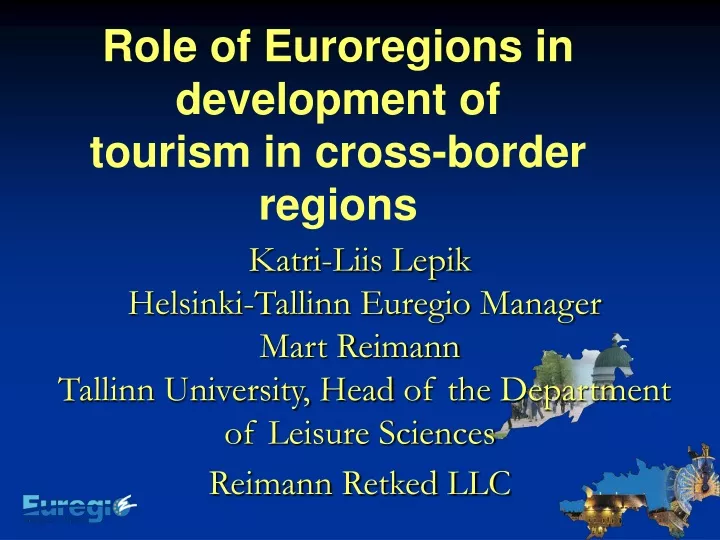 role of euroregions in development of tourism