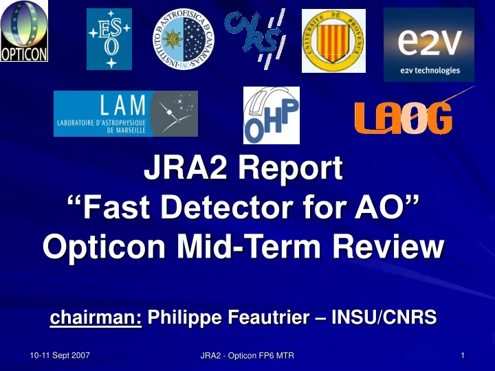 jra2 report fast detector for ao opticon mid term