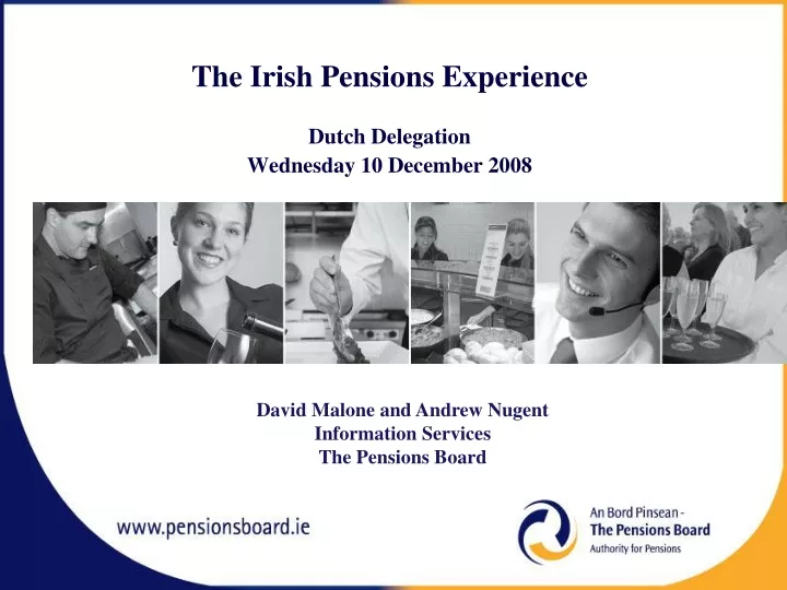 the irish pensions experience dutch delegation