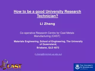 Materials Engineering, School of Engineering, The University of Queensland,  Brisbane, QLD 4072 
