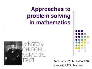 problem solving theory in mathematics