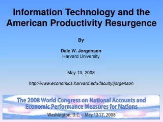 Information Technology and the American Productivity Resurgence