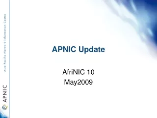 APNIC Update