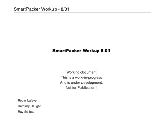 SmartPacker Workup 8-01
