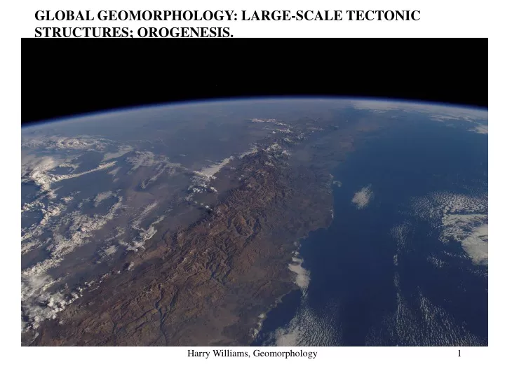 global geomorphology large scale tectonic