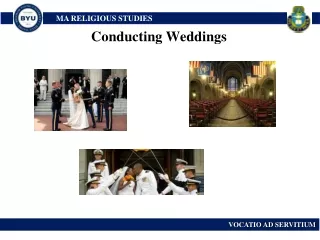 Conducting Weddings