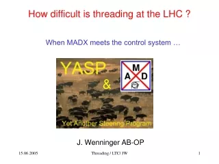 How difficult is threading at the LHC ?