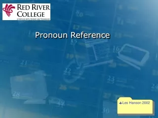 Pronoun Reference