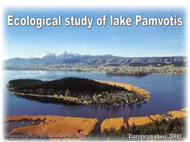 ecological study of lake pamvotis
