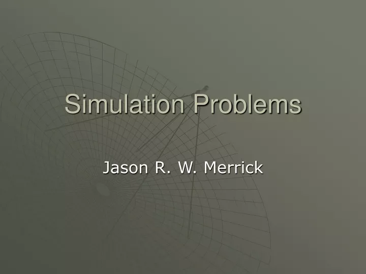 simulation problems