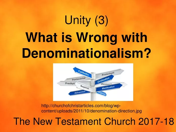 what is wrong with denominationalism