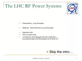 The LHC RF Power Systems