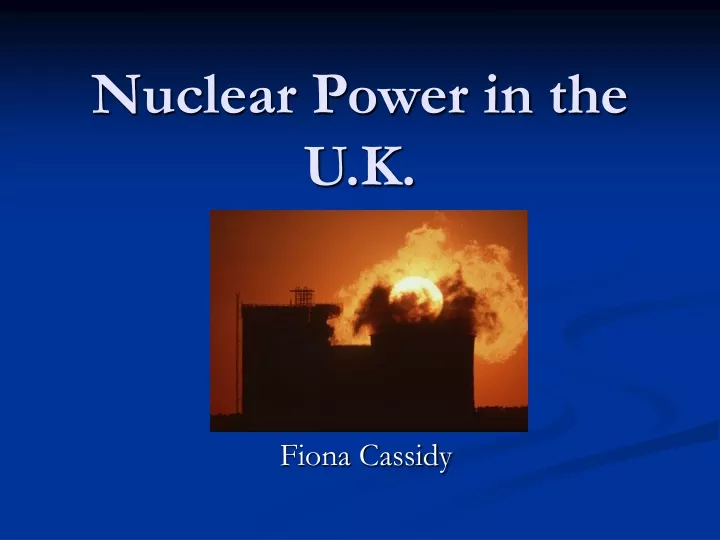 nuclear power in the u k